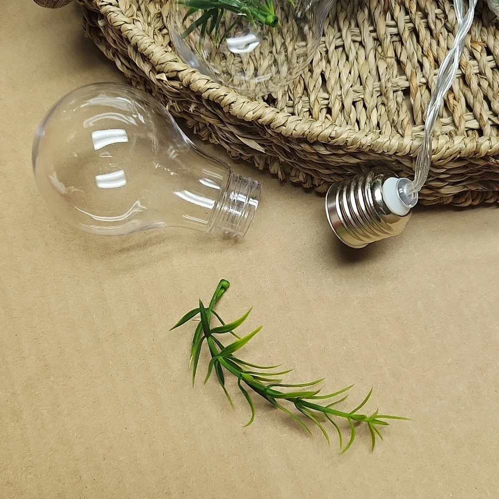 String Lights with Greenery Bulbs